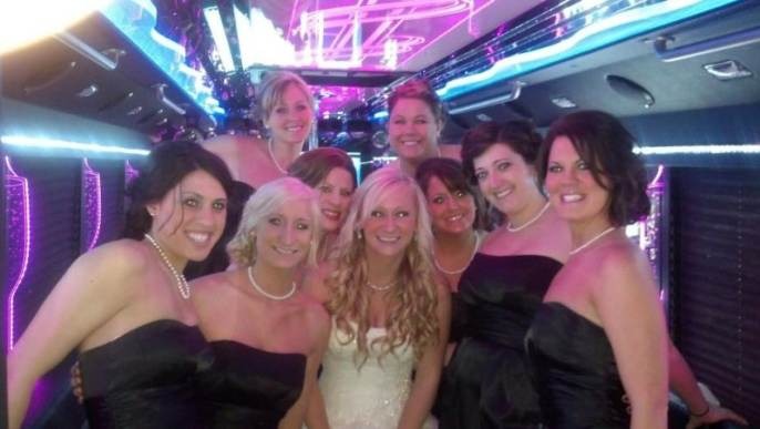 Happy customers enjoying luxury limousine service from www.logisticsflowhub.xyz in a memorable experience.